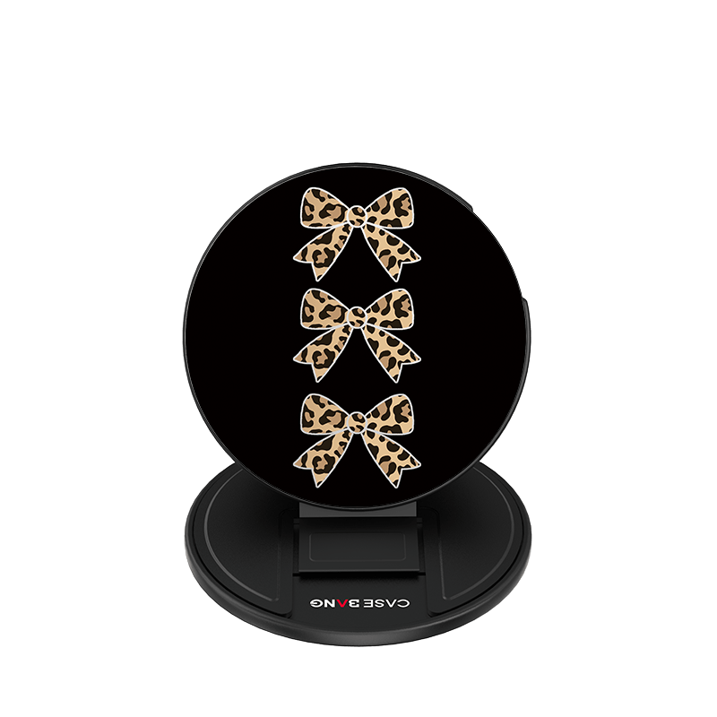 Leopard BOW Magsafe Grip Stand - CaseBangMagsafe Grip StandCaseBangBase Stand + Back Cover